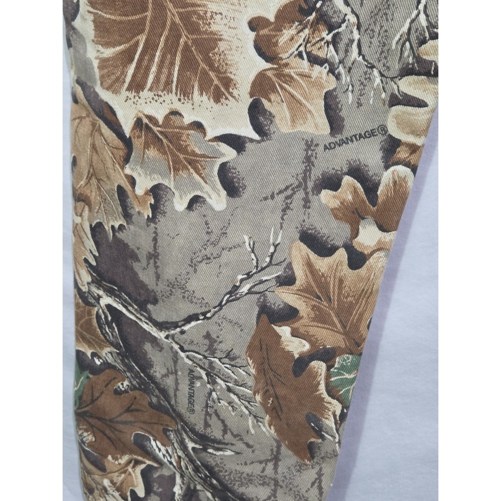 Wrangler Rugged Wear Camo Pants Mens 36x32 Brown Excellent Advantage Timber USA - Picture 6 of 7